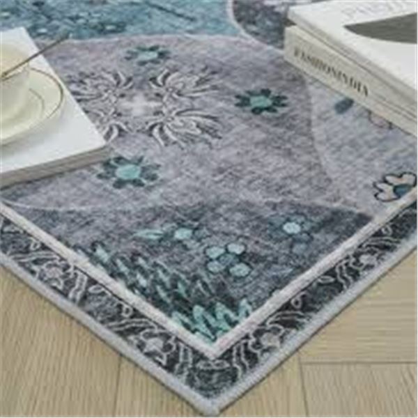 NEW BRICHOEE 8X10FT ULTRA THIN BLUE AREA RUG