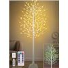 Image 1 : BRAND NEW TIYIVIRI 8FT LIGHTED BIRCH TREE 210 LEDS