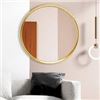 Image 1 : BRAND NEW FRUMENSHIP ROUND MIRROR 24" GOLD