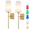 Image 1 : BRAND NEW 2 MODERN STYLE BATTERY RGB WALL LIGHTS