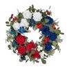 Image 1 : BRAND NEW WANNA-CUL PATRIOTIC FLOWER WREATH