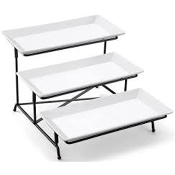 NEW REPACKED YEDIO 3 TIER SERVING TRAY