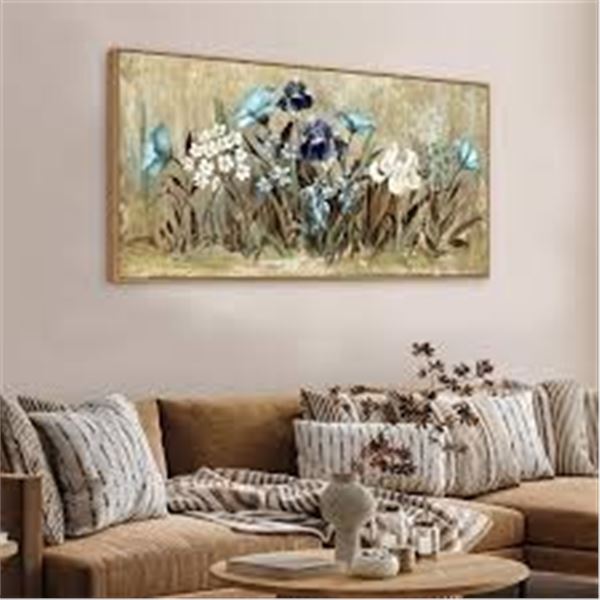 NEW VEAEE FLOWER CANVAS 60 X 120CM