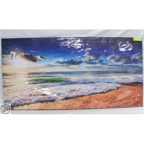 NEW BEACH PICTURE WALL ART CANVAS 40 X 20"