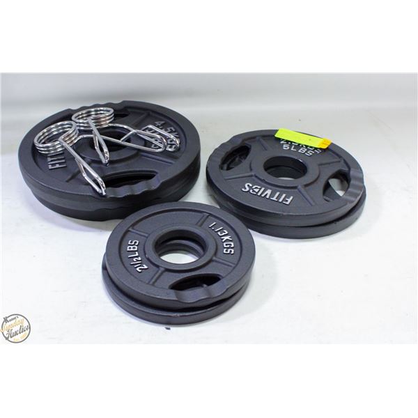 NEW 6PC FITVIDS WEIGHTED PLATES SET