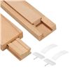 Image 1 : NEW 2 PAIRS WOODEN DRAWER SLIDES 50CM