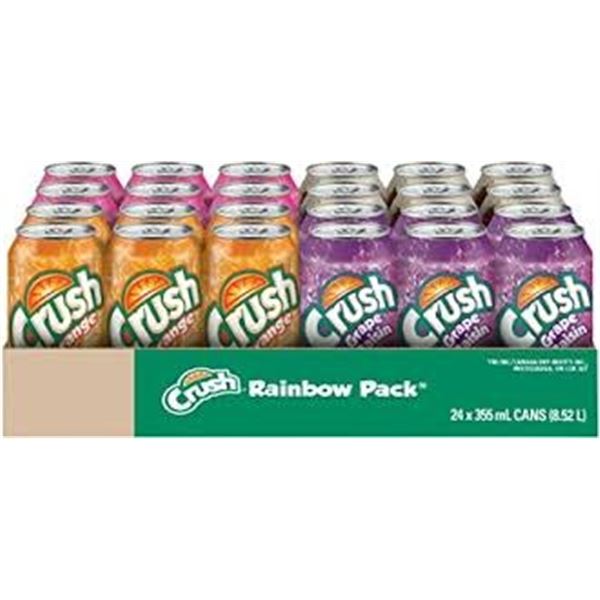 NEW 23 X 355ML CRUSH RAINBOW PACK