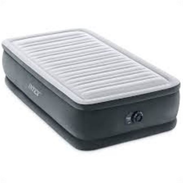 NEW INTEX DURA-BEAM DELUXE AIR MATTRESS TWIN 18" H