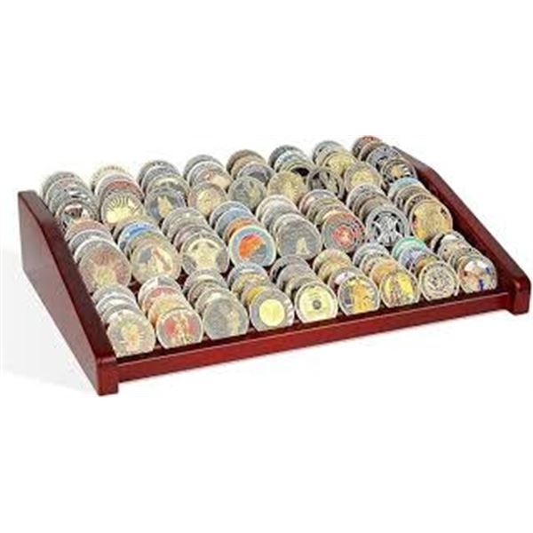 BRAND NEW CHALLENGE COIN DISPLAY STAND 12 ROWS