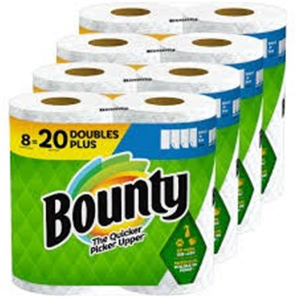 NEW WITH BOX 8 DOUBLE PLUS ROLLS BOUNTY