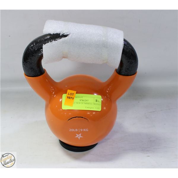 YES4ALL 20LB DUMBBELL ORANGE