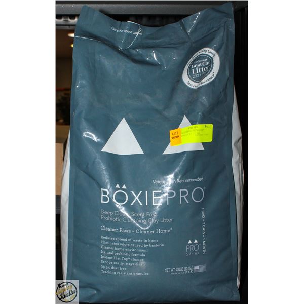 28LBS BOXIEPRO PROBIOTIC CLUMPING CLAY LITTER