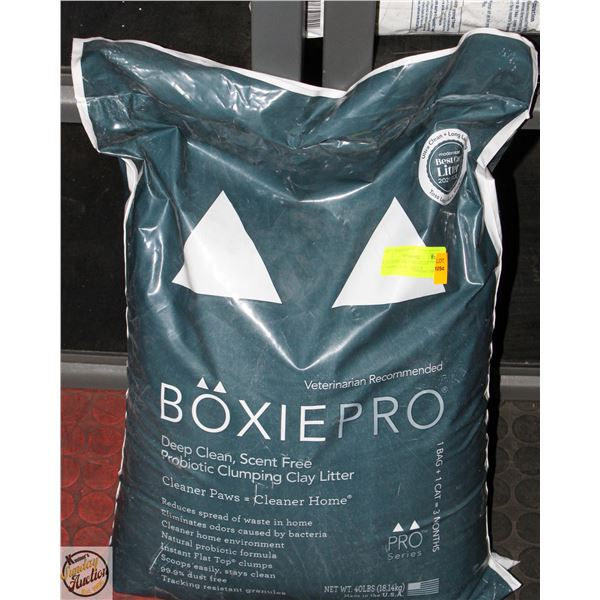 40LBS BOXIEPRO PROBIOTIC CLUMPING CLAY LITTER