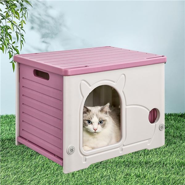 NEW ASSEMBLED XDB-478 PLASTIC PET HOUSE H-15"