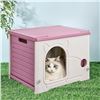 Image 1 : NEW ASSEMBLED XDB-478 PLASTIC PET HOUSE H-15"