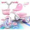 Image 1 : NEW ASSEMBLED WHITE PINK GIRLS TRICYCLE