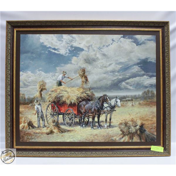 CHARITY DAKIN 17” X 19” GICLEE “STOPPING HOUSE