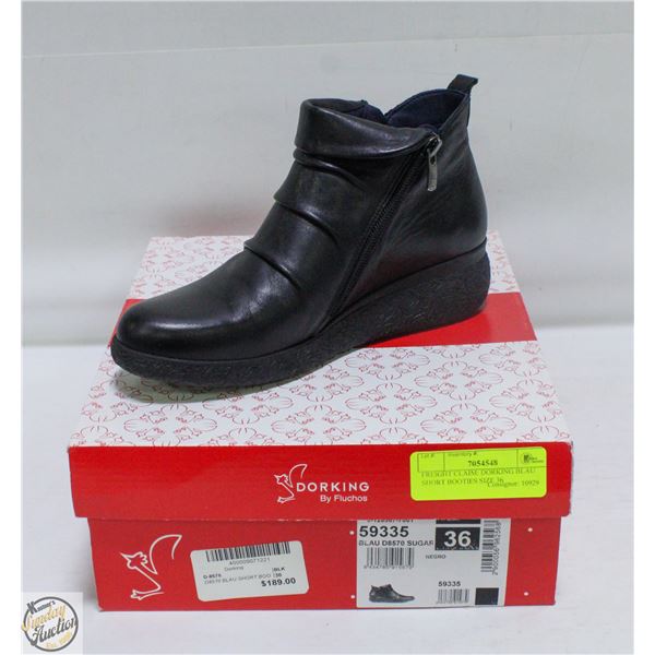 FREIGHT CLAIM: DORKING BLAU SHORT BOOTIES SIZE 38