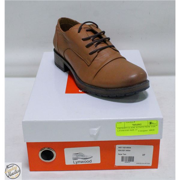 FREIGHT CLAIM: KUNITZ NEW TAN LYNWOOD SIZE 38