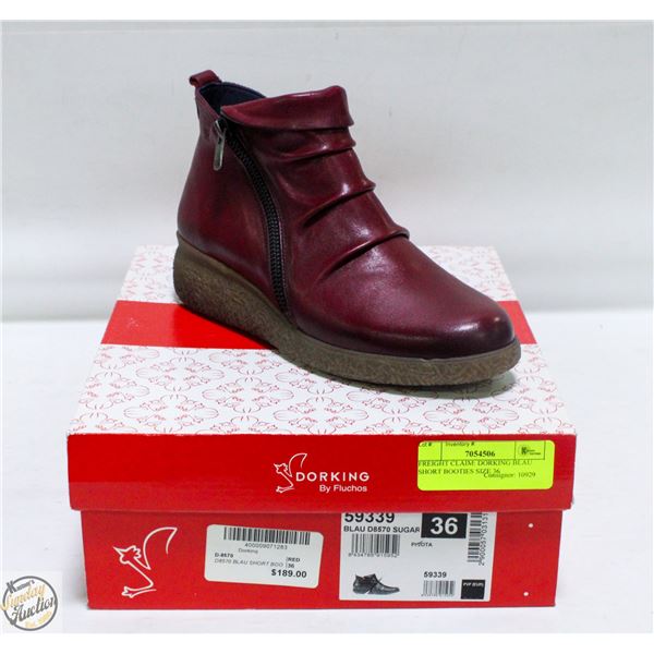FREIGHT CLAIM: DORKING BLAU SHORT BOOTIES SIZE 36