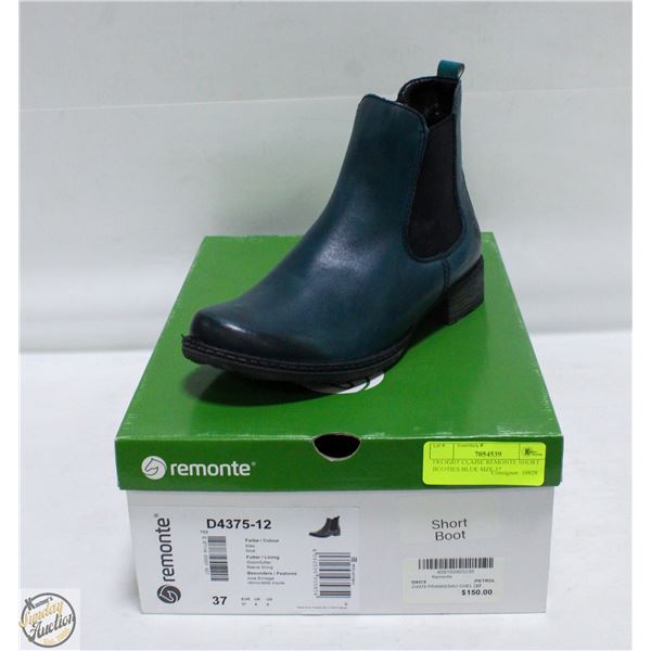 FREIGHT CLAIM: REMONTE SHORT BOOTIES BLUE SIZE 37