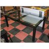 Image 1 : SHOWHOME FLOOR MODEL MODERN GLASS TOP DINING TABLE