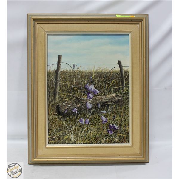 1986 OIL ON CANVAS, SIGNED PICTURE 18" X 20"