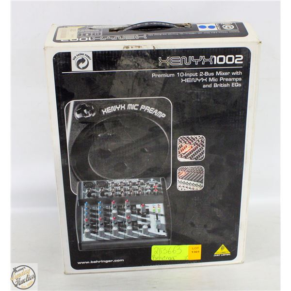 BEHRINGER SYSTEM 10 INPUT 2-BUS MIXER