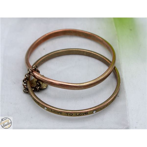 JESSICA SIMPSON 2 BRACELETS TOGETHER