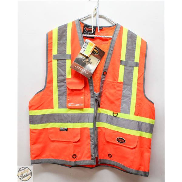 NEW WITH TAGS HI-VIZ MESH SURVEYORS VEST