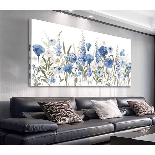 NEW ARTEWOODS ELEGANT FLOWERS CANVAS 60X120CM