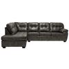 Image 1 : 6000)BRAND NEW GREY 2 TONE LEATHERETTE SECTIONAL