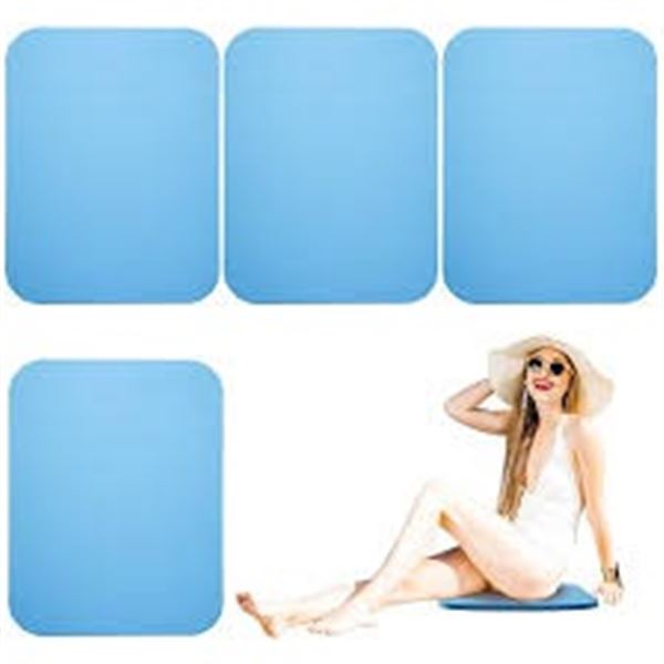 NEW 4PCS POOLSIDE SEAT CUSHION BLUE