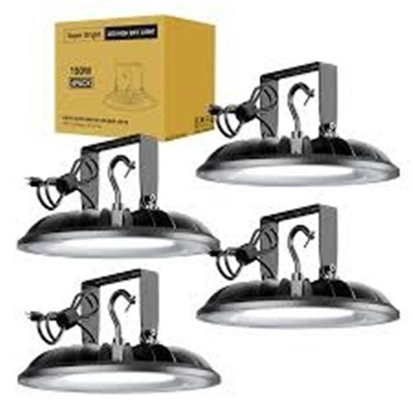 BRAND NEW UFO LED HIGH BAY LIGHTS 4PK 150W