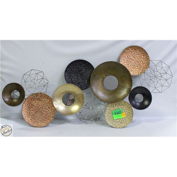 SHOW HOME FLOOR MODEL - WALL DECOR VARIOUS METALS