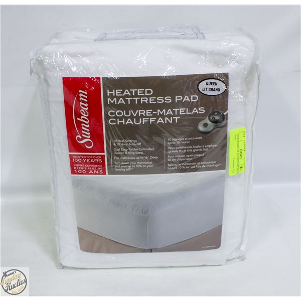 NEW SUNBEAM HEATED MATTRESS PAD