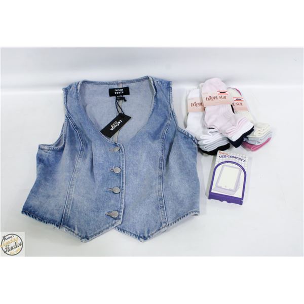 NEW REFUGE DENIM LADIES VEST
