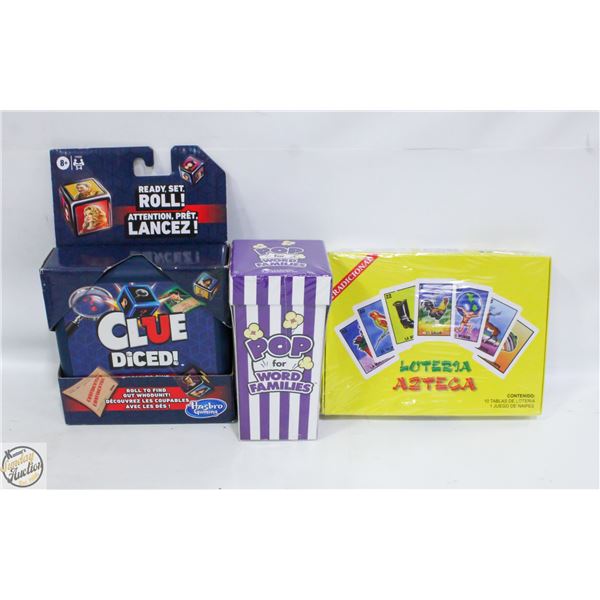 NEW/SEALED GAMES HASBRO CLUE