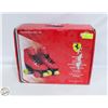 Image 1 : NEW WITH BOX MESUCA RED ROLLER SKATES SIZE 4