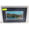 Image 1 : FRAMED INK OF BOATS, POROS, GREECE