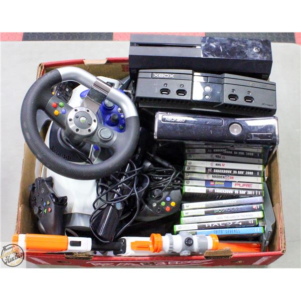XBOX ORIGINAL, 360, ONE CONSOLES, GAMES, &