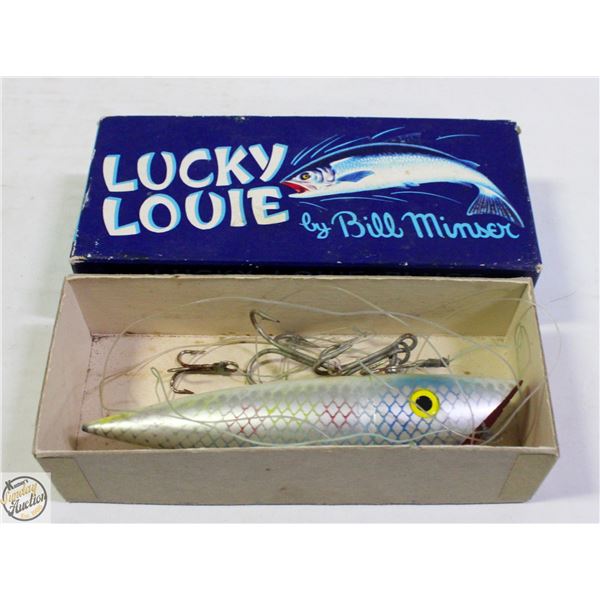 VINTAGE LUCKY LOUIE FISHING LURE BY BILL