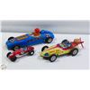 Image 1 : 3 COLLECTIBLE TIN RACING CARS