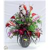 Image 1 : 36" ARTIFICIAL FLOWER ARRANGMENT WITH HEAVY VASE