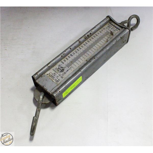 ANTIQUE HANSON HANGING SCALE