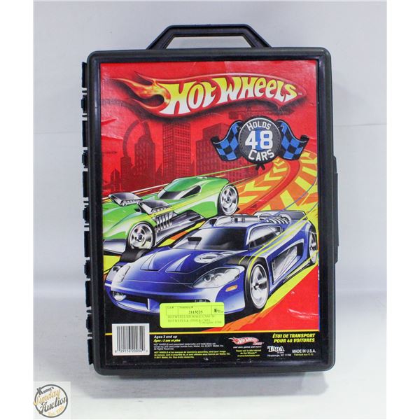 HOTWEELS STORAGE CASE W/ HOTWEELS & OTHER CARS
