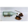 Image 1 : ESTATE SHIP IN A BOTTLE DESK DECOR +