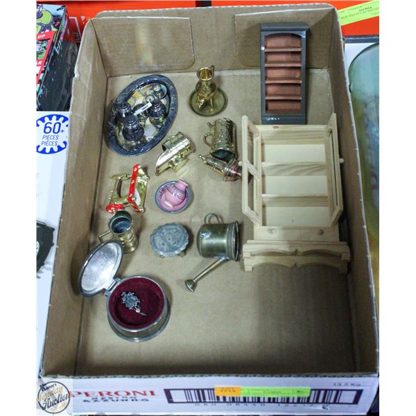 ESTATE MINIATURES INCLUDING SILVER PLATED