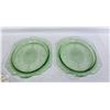 Image 1 : URANIUM GLASS SERVING TRAYS 12" X 8"