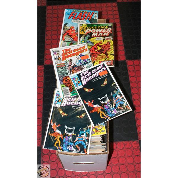 LONG BOX COMICS MAINLY OLD ERA MIX DC MARVEL